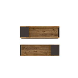 Hanah Home Vg18-A Estantería de Pared Pino Atlántico (2 piezas)